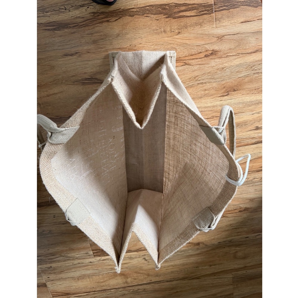 Inspirational Jute Burlap Tote Bag Never Forget The Difference You Made - Picture 3 of 8